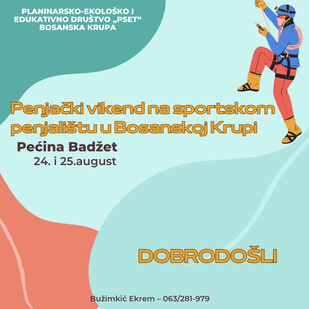 Read more about the article Penjački vikend na sportskom penjalištu u Bosanskoj Krupi