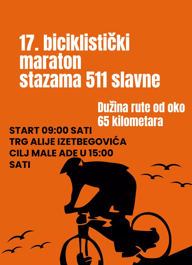 Read more about the article Prijava za 17. Biciklistički maraton “STAZAMA 511.SLAVNE”