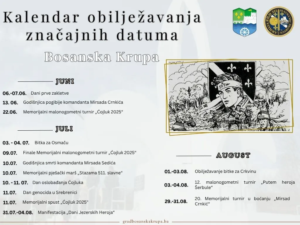 Kalendar značajnih datuma