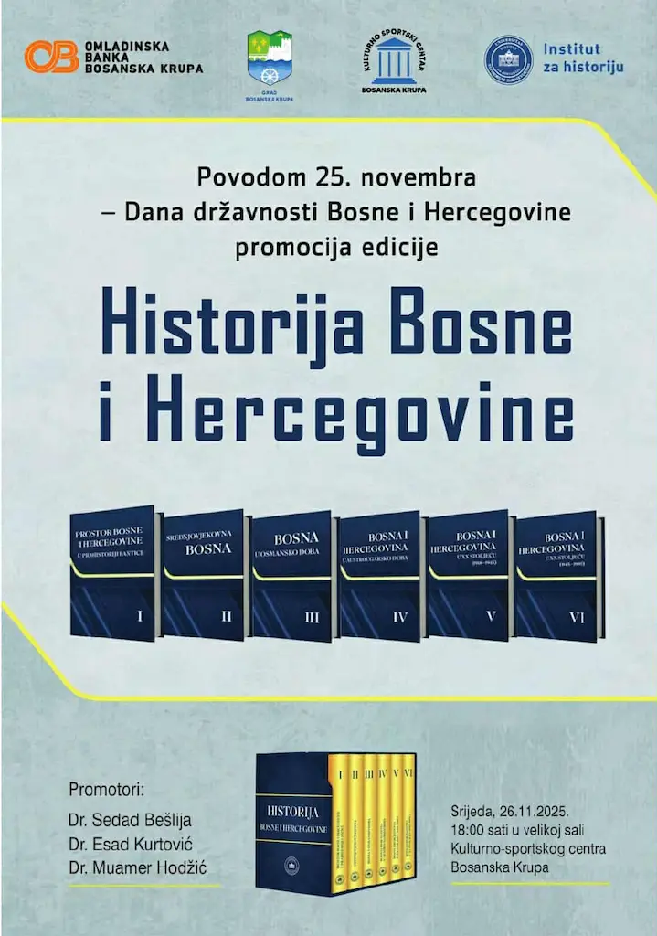 Promocija edicije “Historija Bosne i Hercegovine” u Bosanskoj Krupi