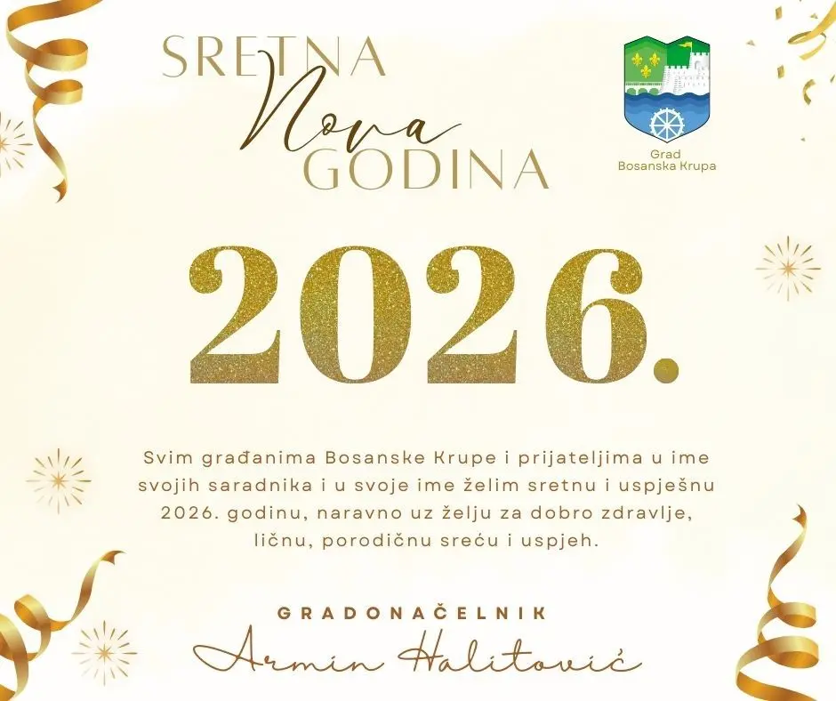 Novogodišnja čestitka gradonačelnika Armina Halitovića