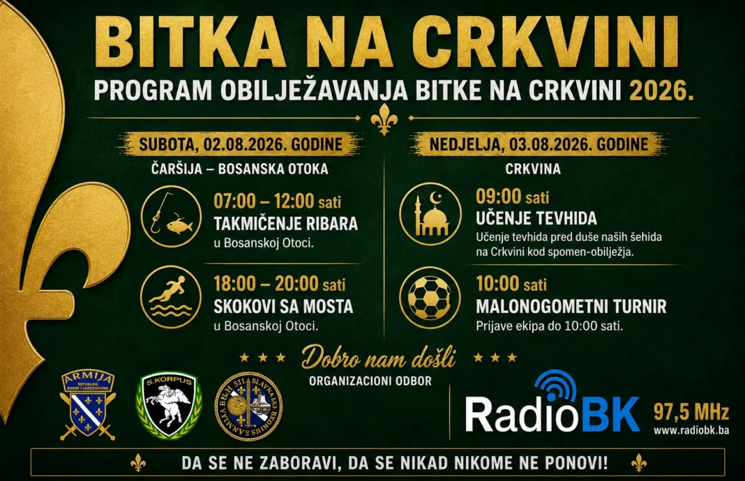 Tradicionalno obilježavanje Bitke na Crkvini 2. i 3. augusta Tradicionalno obilježavanje Bitke na Crkvini 2. i 3. augusta